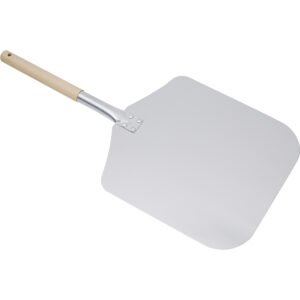 Pizzaschieber aus Aluminium 30,5 × 33,5 cm, Holzgriff