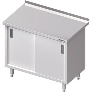 Edelstahl-Unterschrank mit Schiebetüren – 1000 × 700 mm
