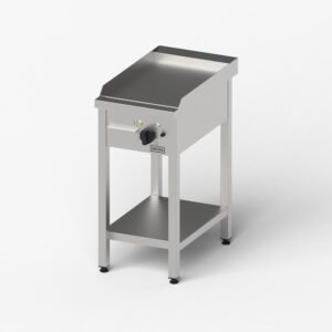 Elektrische Grillplatte, glatt, 40 × 70 cm – 4 kW, 400 V